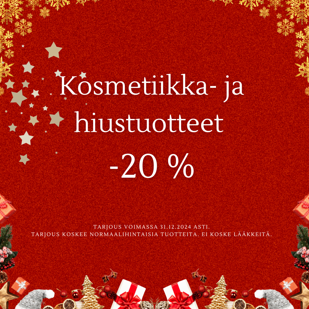 Kosmetiikka- ja hiustuotteita -20 %