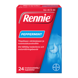 RENNIE PEPPERMINT imeskelytabletit -eri kokoja