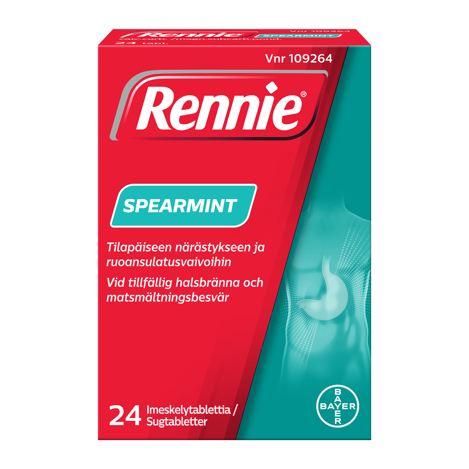 RENNIE SPEARMINT imeskelytabletit -eri kokoja