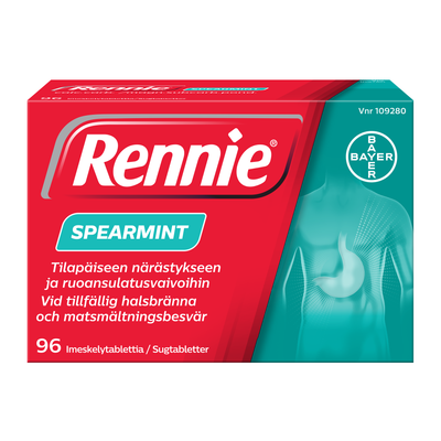 RENNIE SPEARMINT imeskelytabletit -eri kokoja