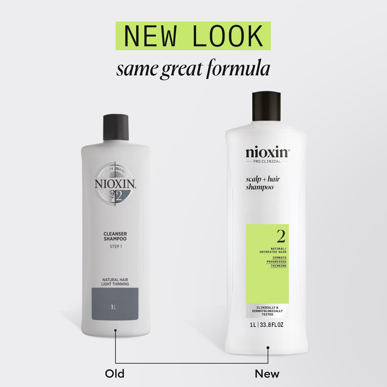 Nioxin System 2 Shampoo for Thinning Hair 1000 ml - Shampoo selvästi ohentuneille hiuksille