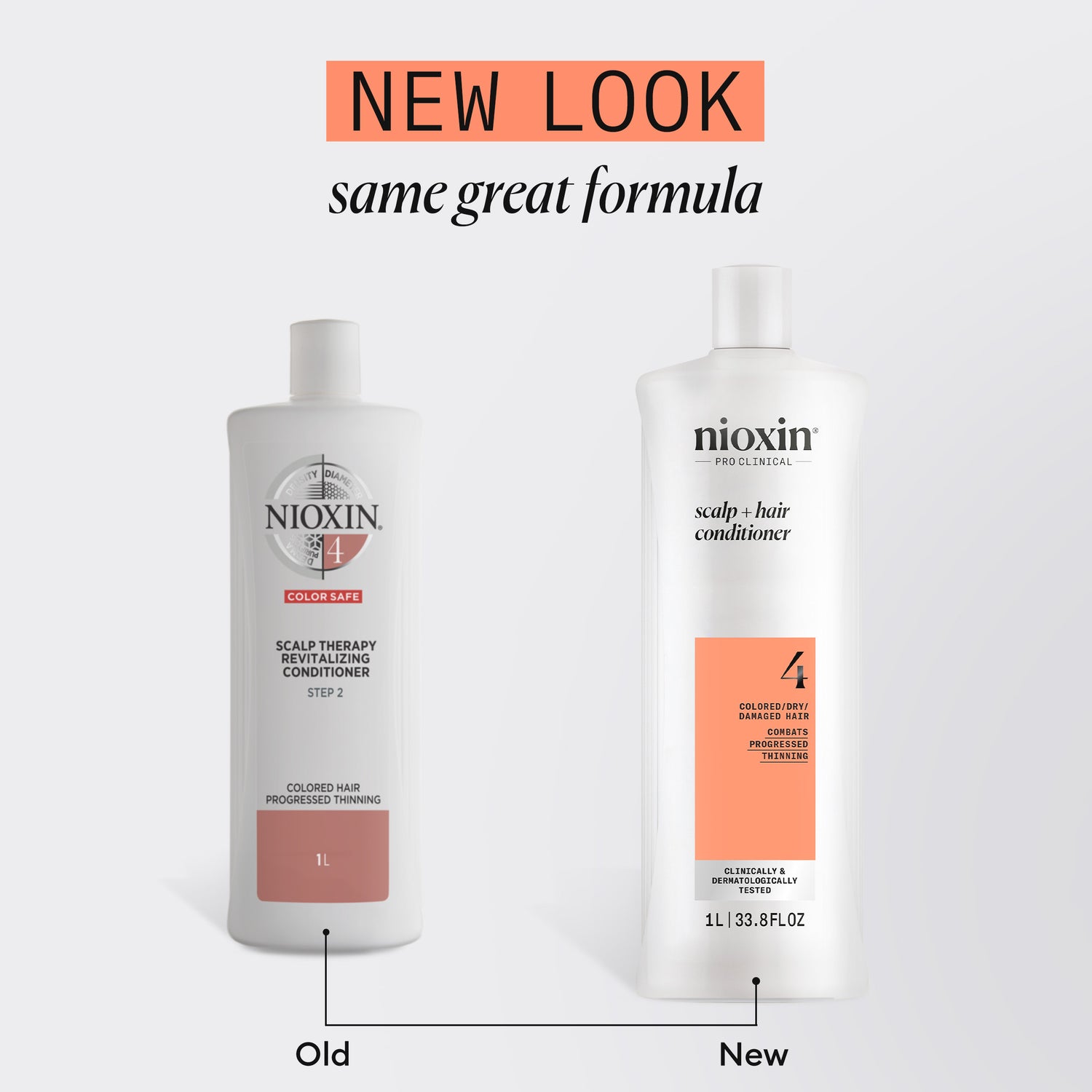 Nioxin System 4 Conditioner for Colored Thinning Hair 1000 ml -Hoitoaine selvästi ohentuneille, värjätyille hiuksille