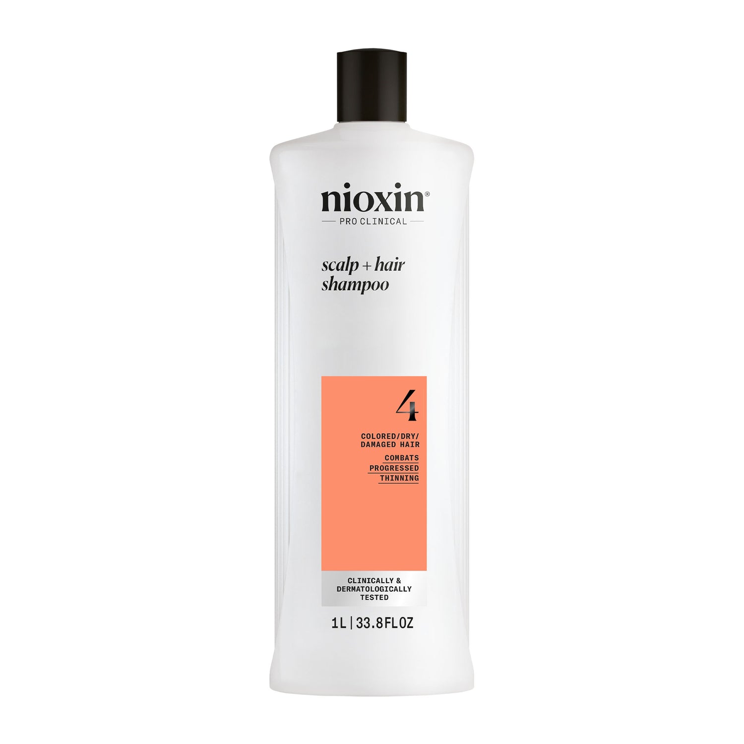 Nioxin System 4 Shampoo for Colored Thinning Hair 1000 ml - Shampoo selvästi ohentuneille, värjätyille hiuksille