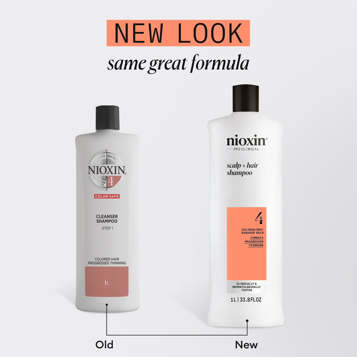 Nioxin System 4 Shampoo for Colored Thinning Hair 1000 ml - Shampoo selvästi ohentuneille, värjätyille hiuksille