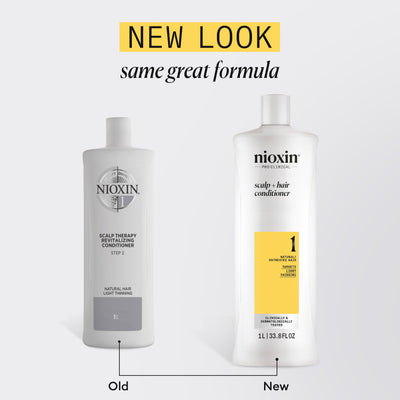 Nioxin System 1 Conditioner for Thinning Hair 1000 ml - Hoitoaine oheneville hiuksille