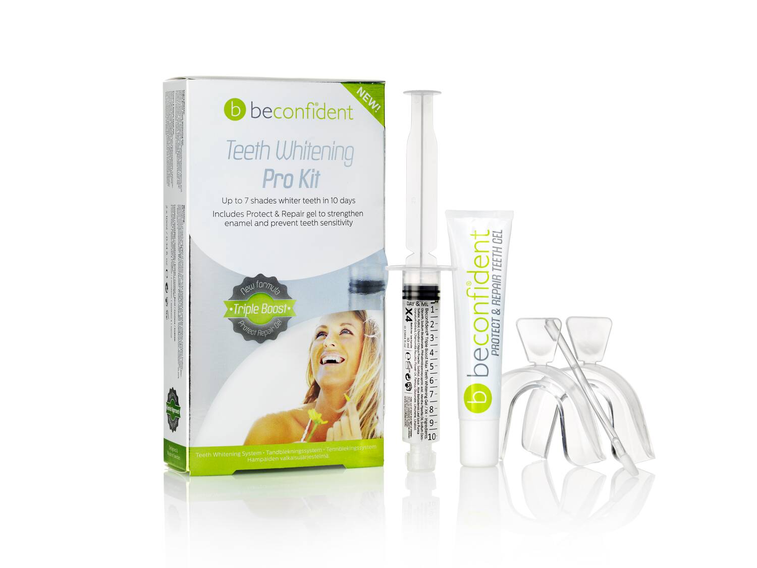 Beconfident Teeth Whitening X4 Pro Kit/valkaisusetti