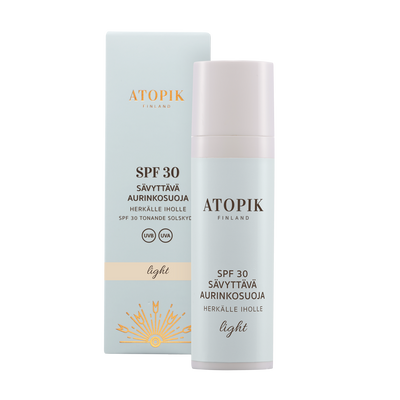 Atopik SPF 30 Sävyttävä Aurinkosuoja Light