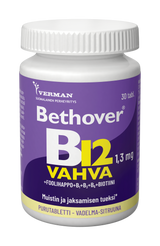 Bethover B12 vahva Vadelma-sitruuna 30 tbl