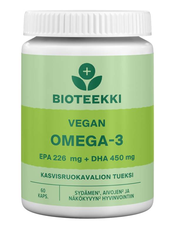 Bioteekki Vegan Omega-3 60 kaps