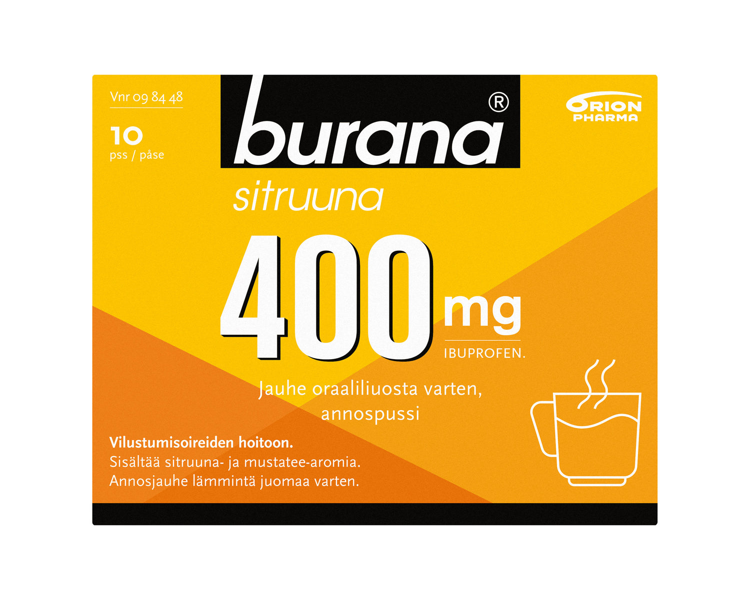 Burana sitruuna 400 mg jauhe - eri kokoja