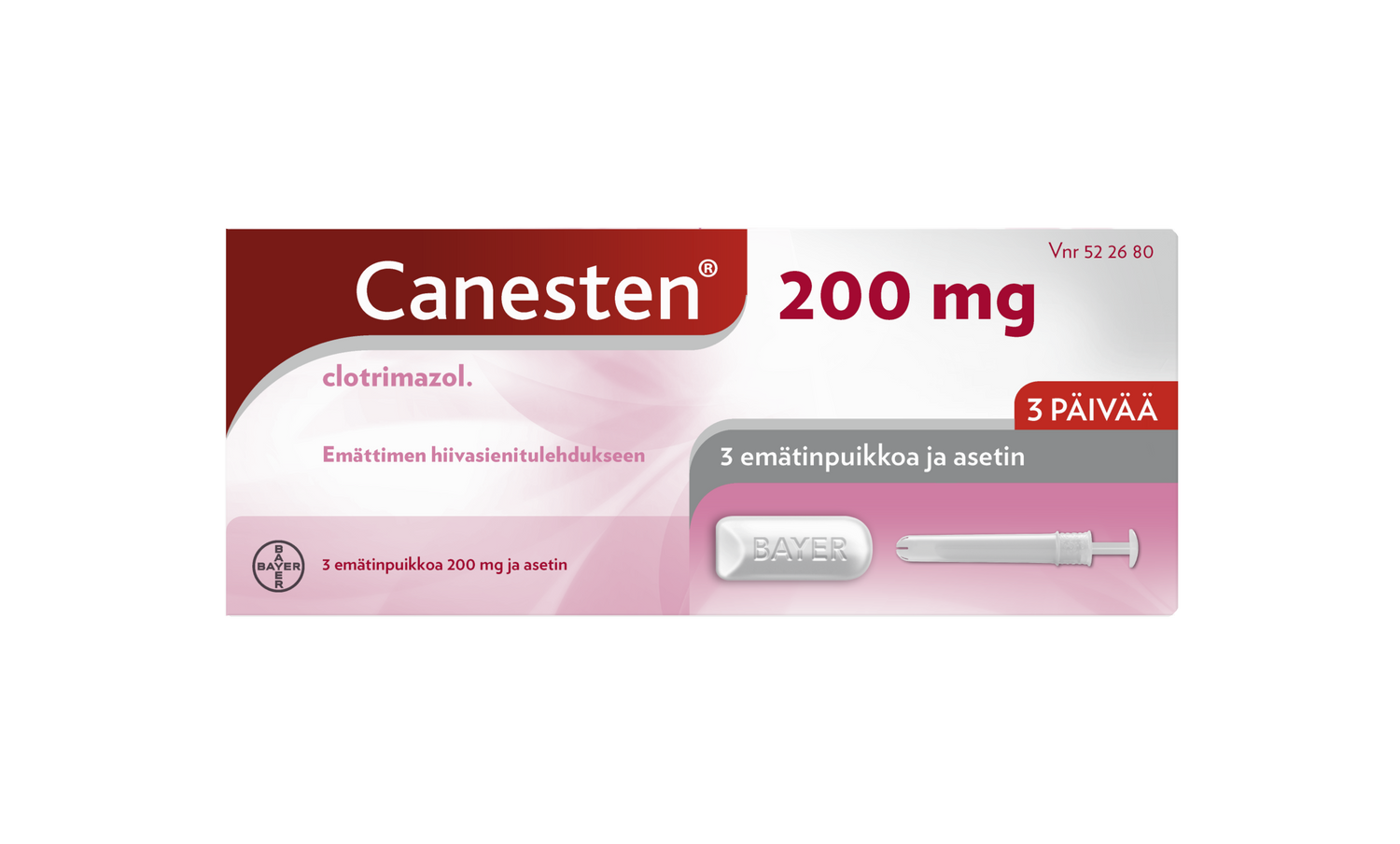 Canesten 200 mg -emätinpuikko