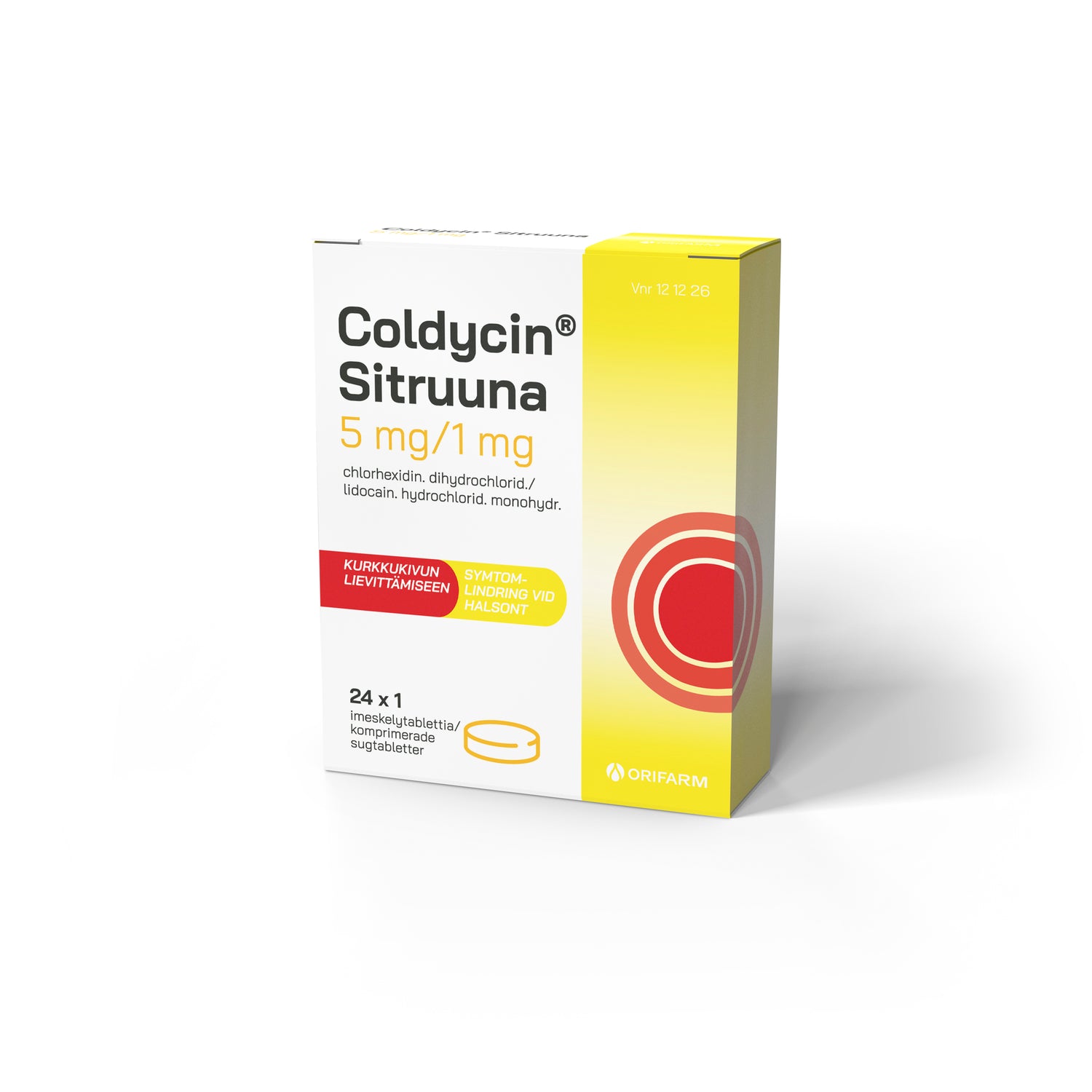 Coldycin Sitruuna 5 mg/1 mg imeskelytabletit