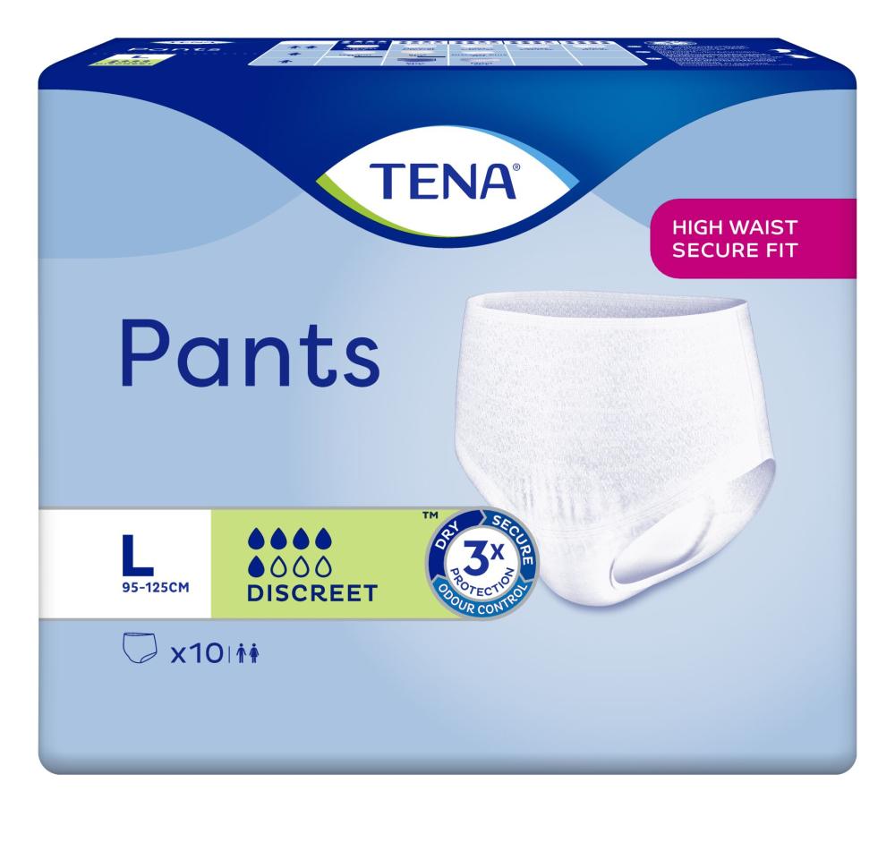 TENA PANTS DISCREET L 10 kpl