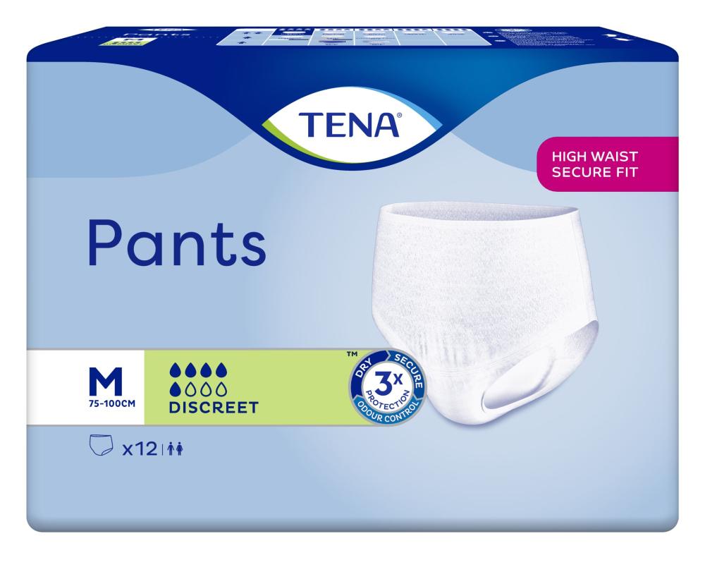 TENA PANTS DISCREET M 12 kpl