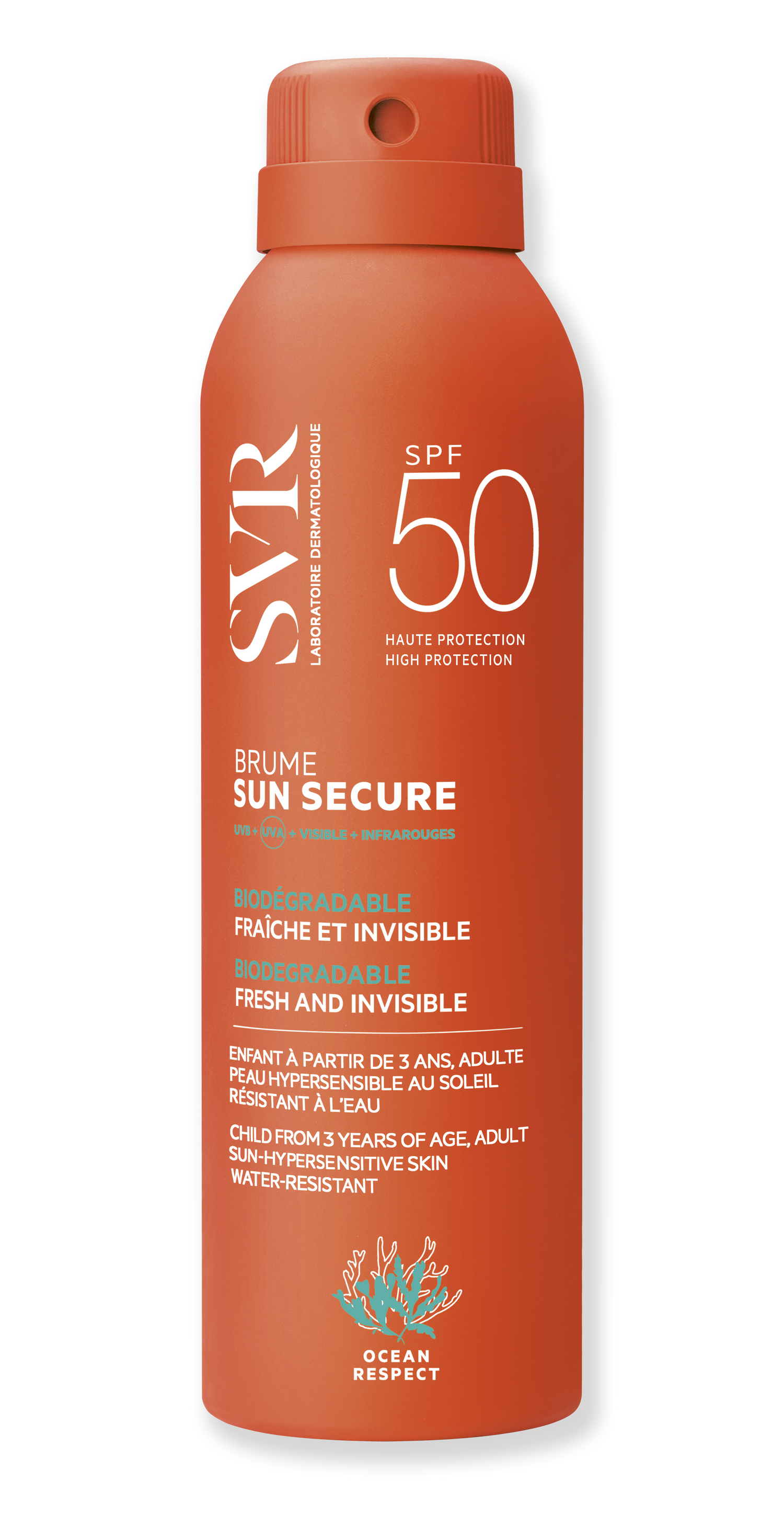 SVR SUN SECURE BRUME SPF50 aurinkovesi 200 ml