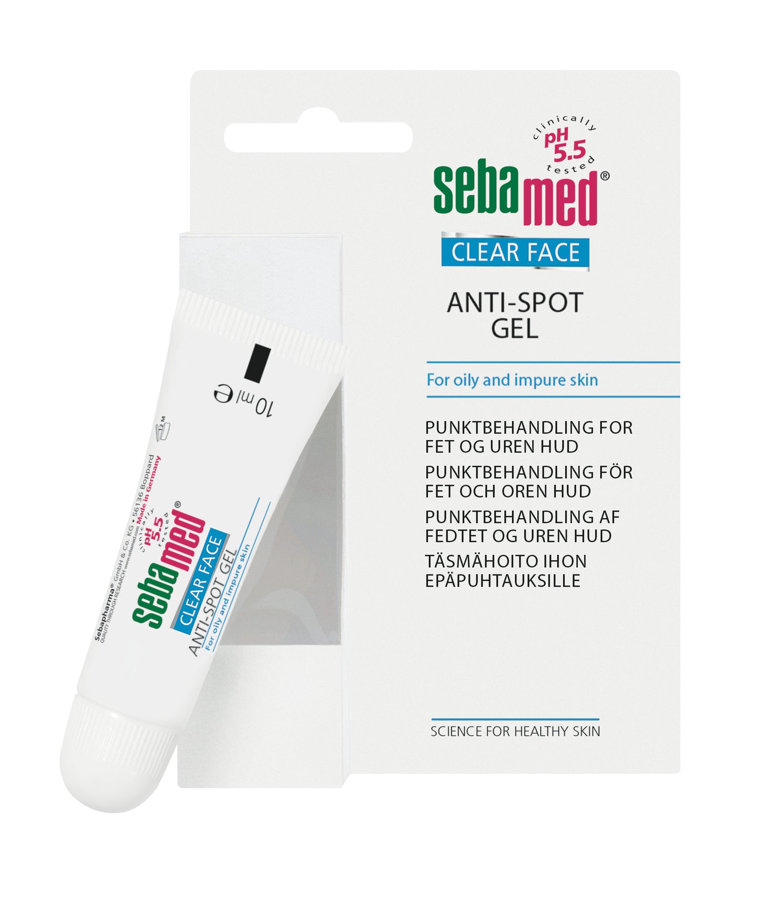 Sebamed Clear Face Anti-Spot Gel geelipuikko finneille 10 ml