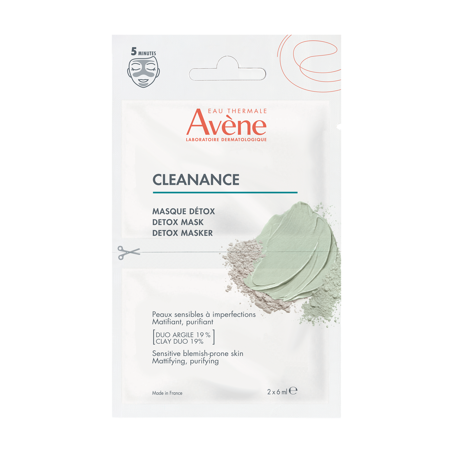 Avene Cleanance Detox Mask 2 x 6ml