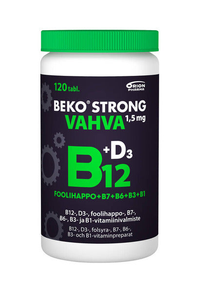 Beko Strong B12 VAHVA 1,5 mg + D3 120 tabl