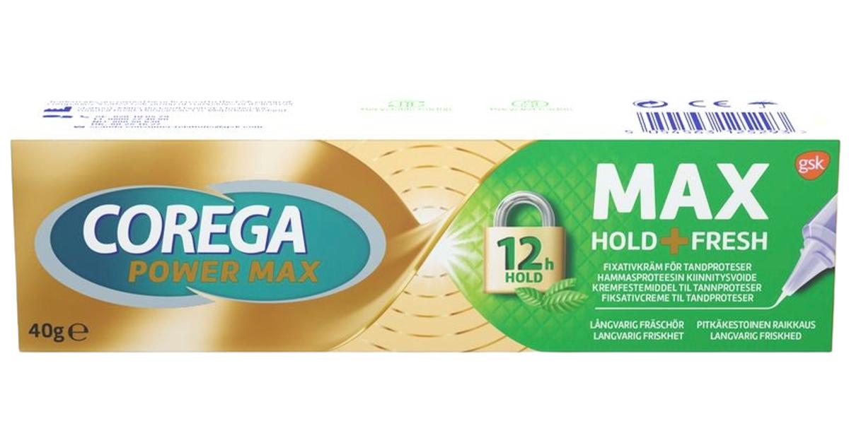 Corega Power Max hammasproteesin kiinnitysvoide 40g