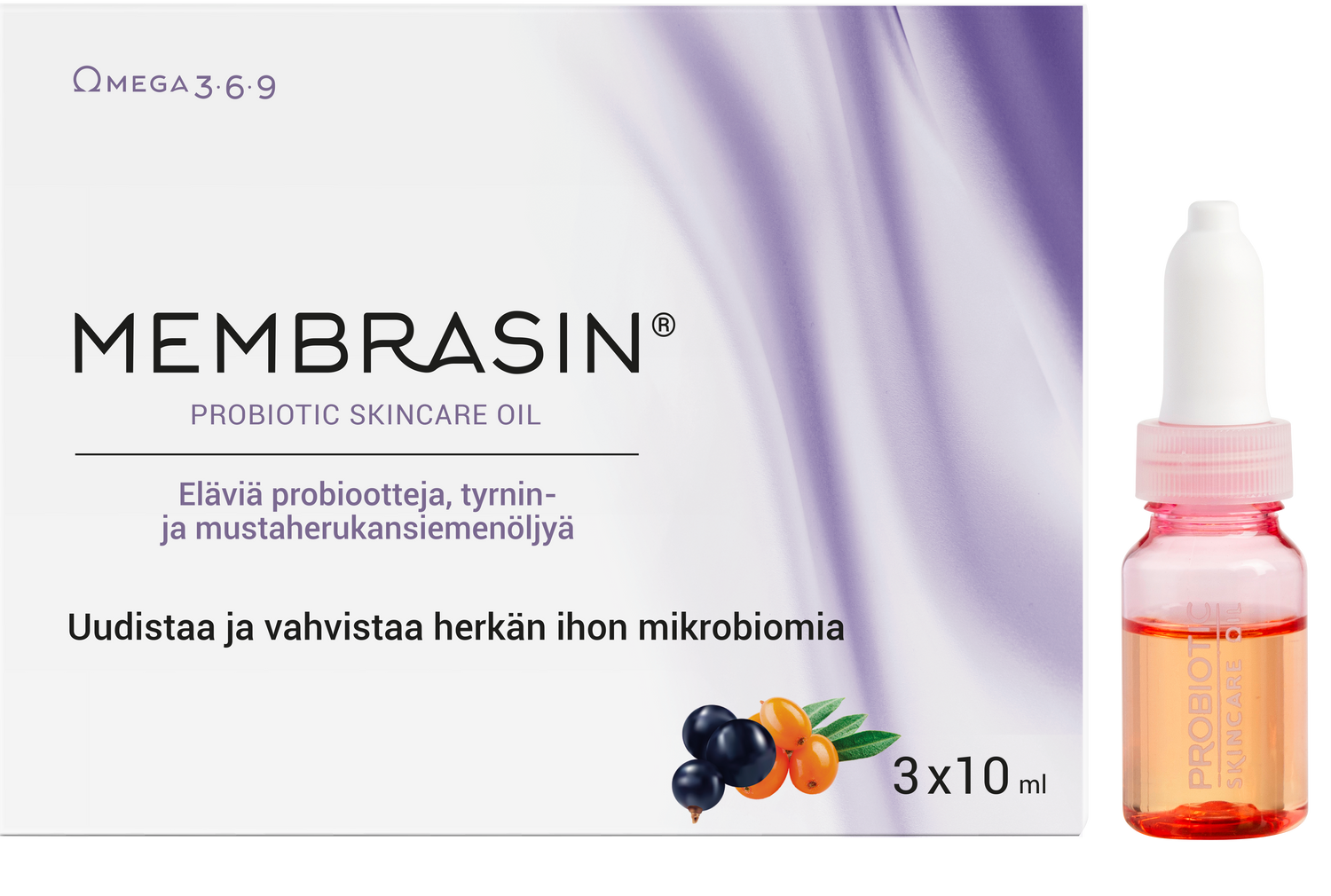 Membrasin dermal probiotic skincare oil 3 ampullia