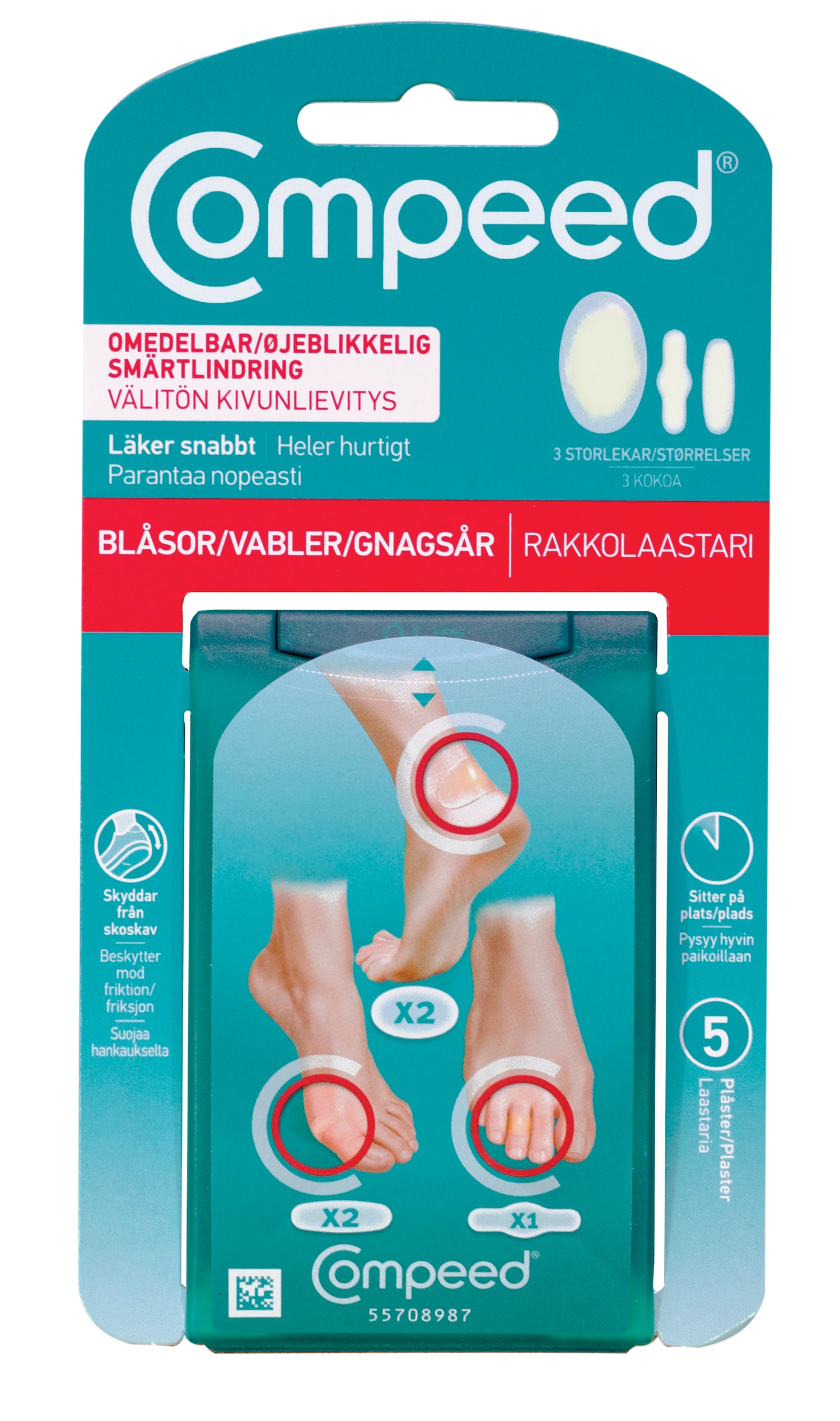 Compeed rakkolaastari Mixpack