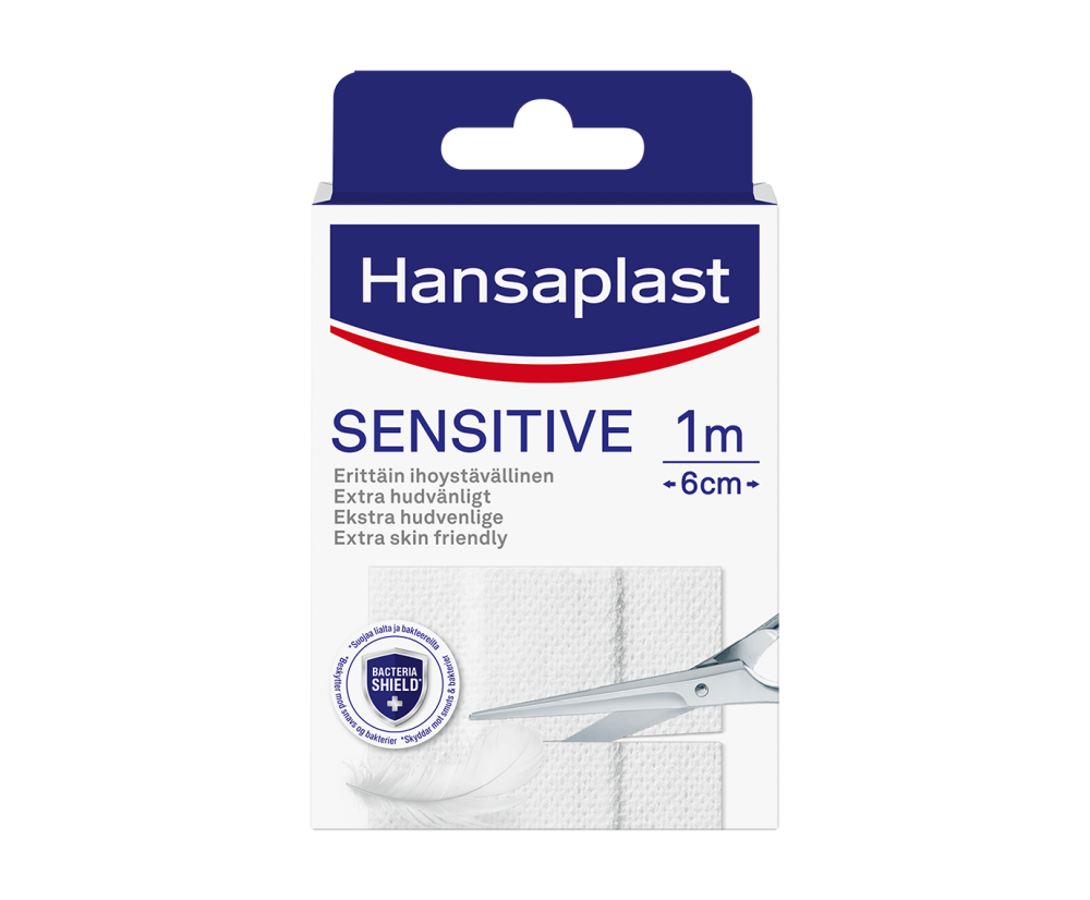 Hansaplast med Sensitive leikattava 1 m