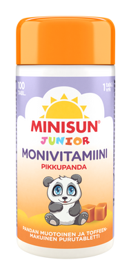 Minisun Monivitamiini Toffee Pikkupanda tabletti 200 tabl