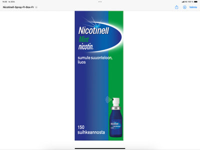 NICOTINELL MINT 1 mg/suihke