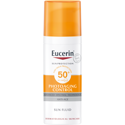 Eucerin Photoaging Sun Fluid SPF50+ aurinkovoide ikääntyvälle iholle 50 ml