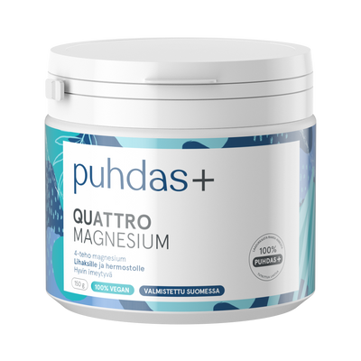 Puhdas+ Quattro magnesium jauhe 150 g