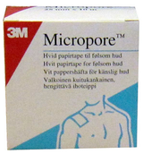 3M Micropore valkoinen kuituteippi, 12,5 mm x 10 m