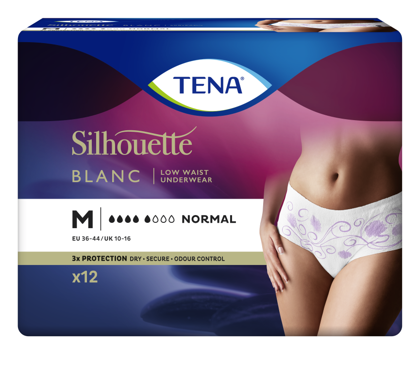 TENA Silhouette Normal Blanc M 12 KPL