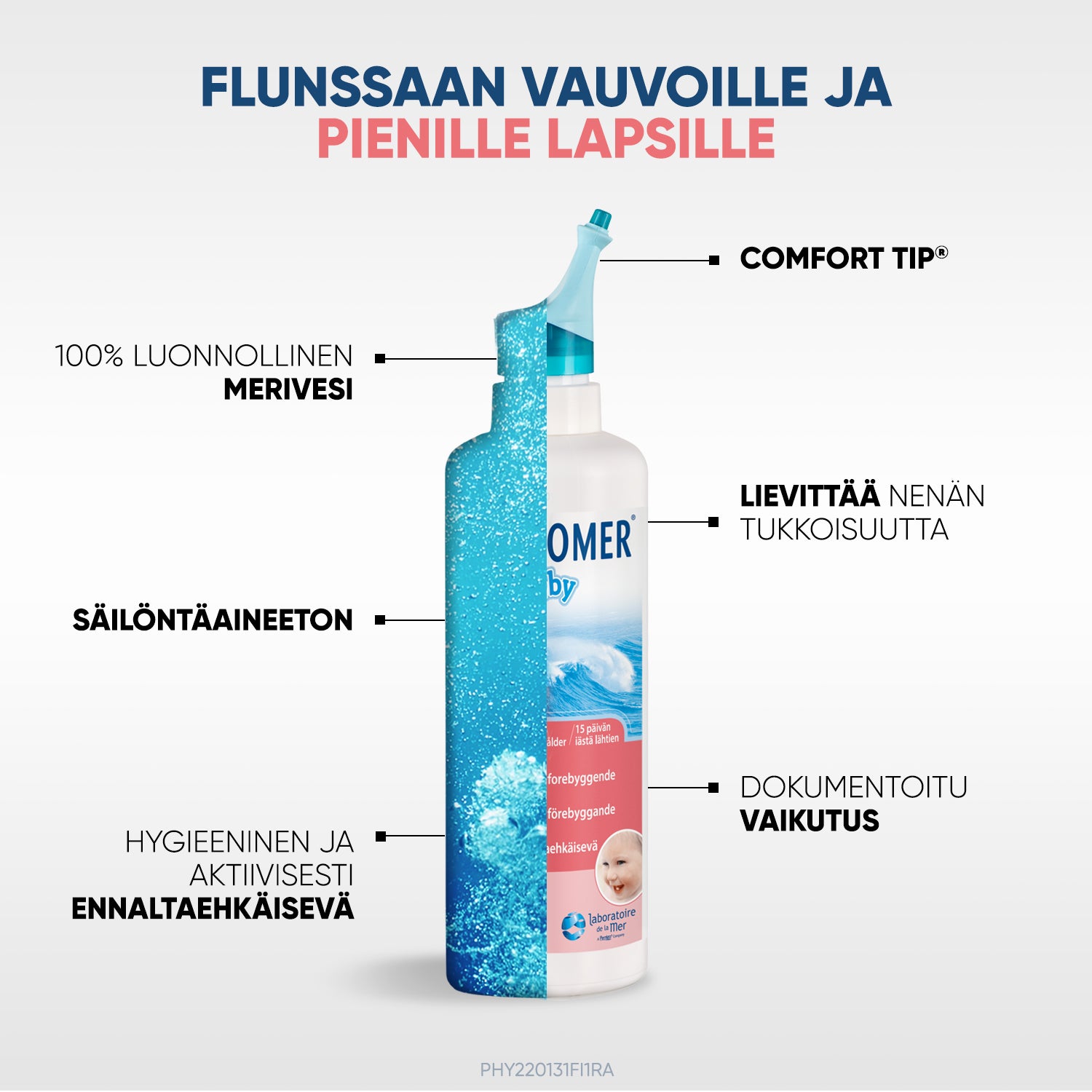 PHYSIOMER BABY MIST hellävarainen nenäsumute erityisesti vauvoille 115 ml