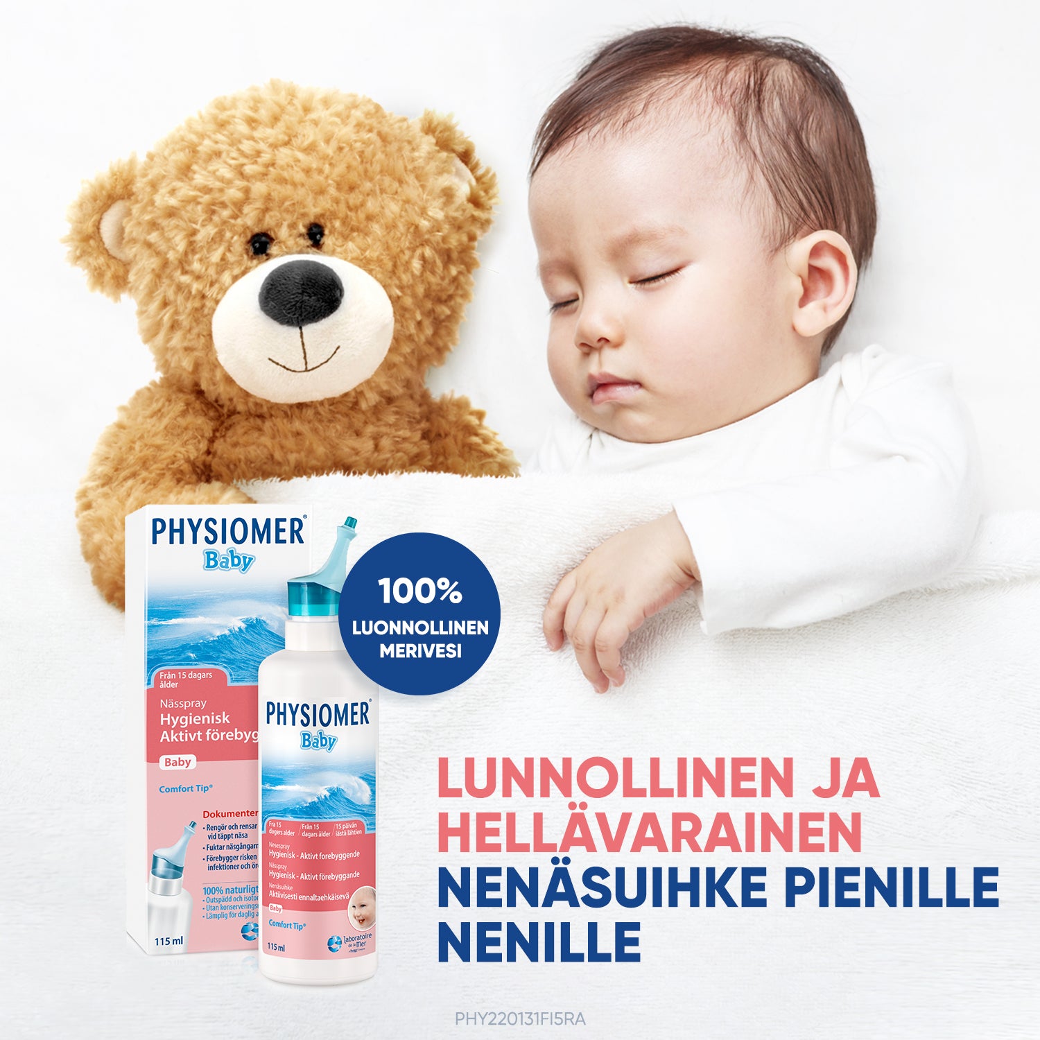 PHYSIOMER BABY MIST hellävarainen nenäsumute erityisesti vauvoille 115 ml