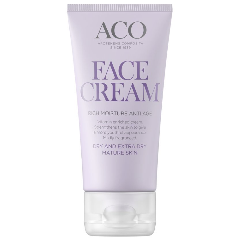 ACO Face Anti-Age Rich Moisture Face Cream -hoitovoide aikuiselle kuivalle iholle