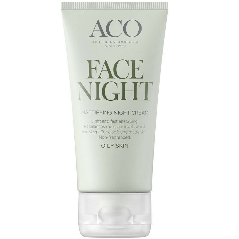 ACO Face Mattifying Night Cream -yövoide rasvaiselle iholle