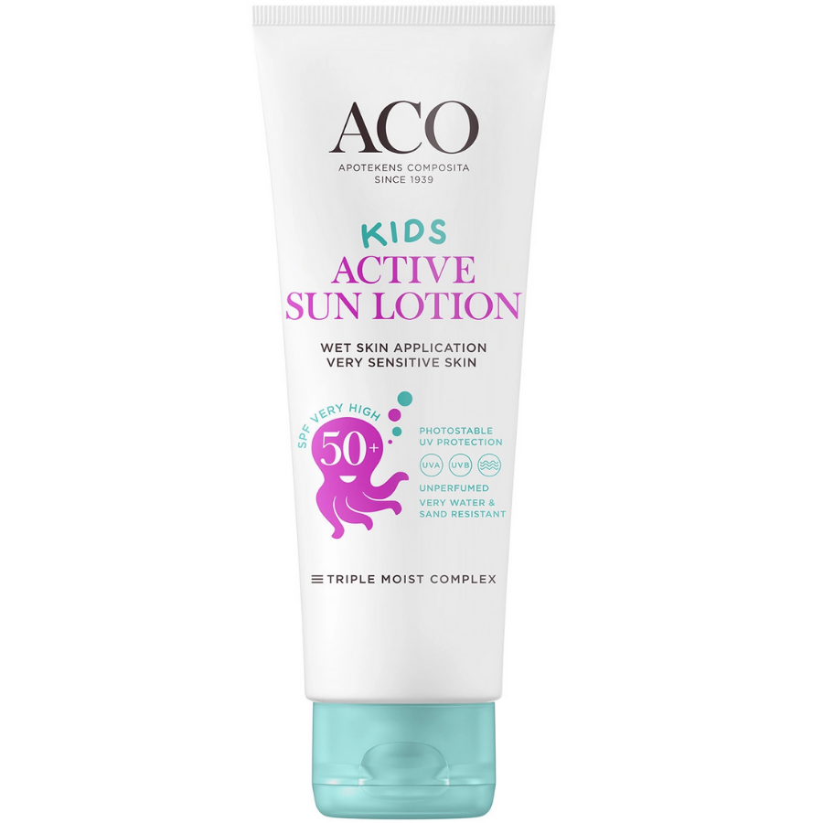 ACO Sun Kids Active Sun Lotion SPF50+ -aurinkovoide lapsille