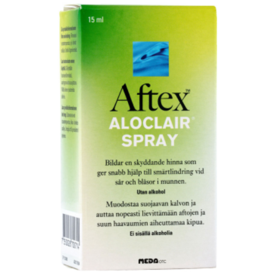 Aftex Aloclair plus Spray -suihke suun haavaumiin ja aftoihin