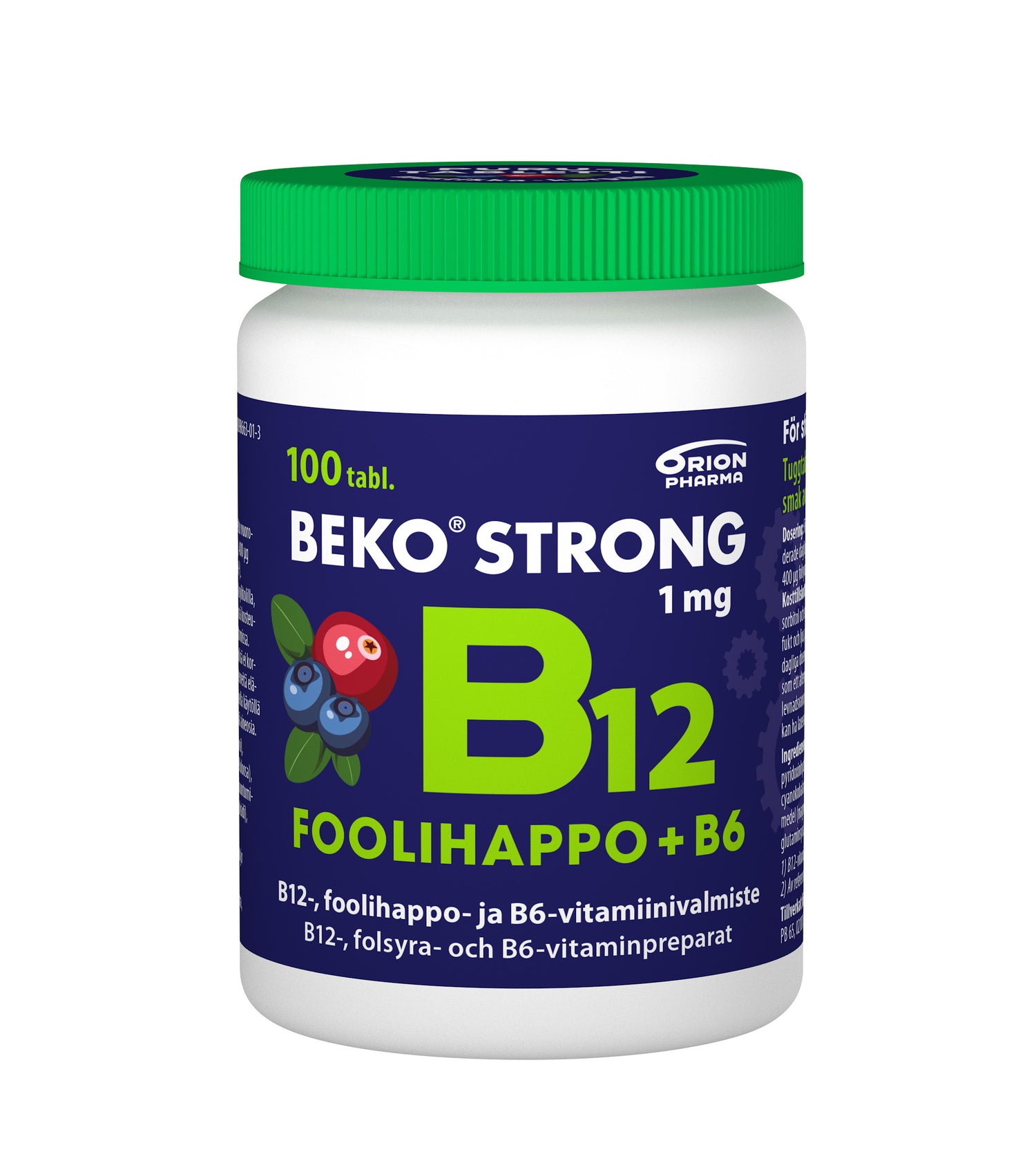 Beko strong B12 + Foolihappo + B6 Purutabletti - eri kokoja