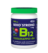 Beko strong B12 + Foolihappo + B6 Purutabletti - eri kokoja