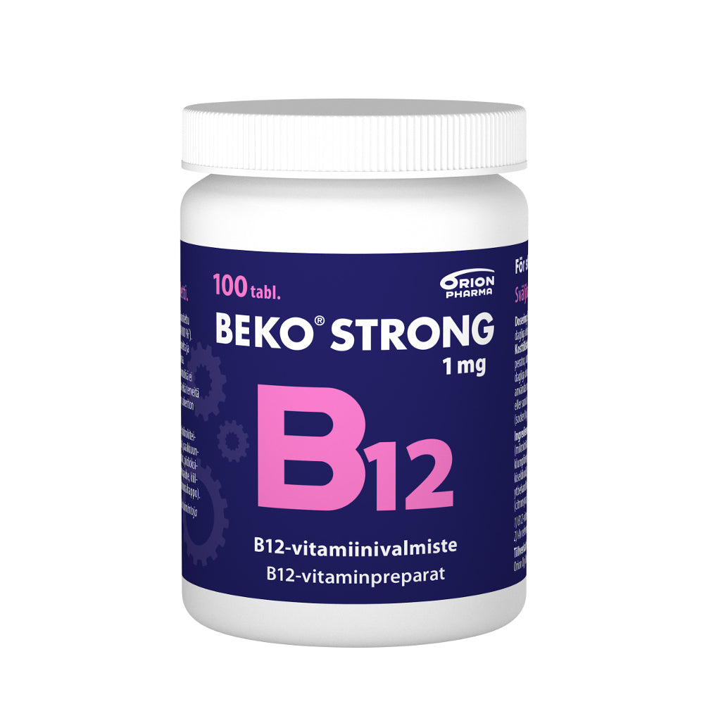 BEKO STRONG B12 1MG Nieltävä tabletti 100 / 150 kpl