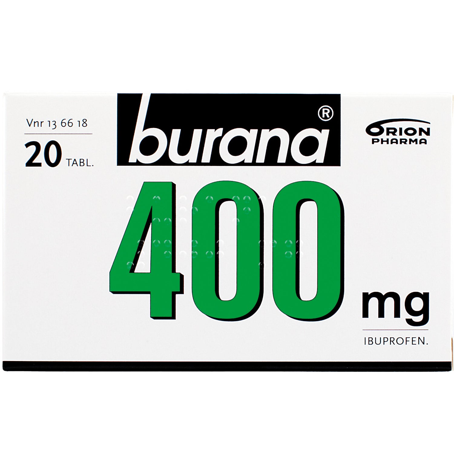 Burana 400 mg tabletti - eri kokoja