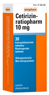 Cetirizin-ratiopharm 10 mg - eri kokoja