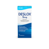 Deslox 5 mg allergialääke -Eri pakkauskokoja