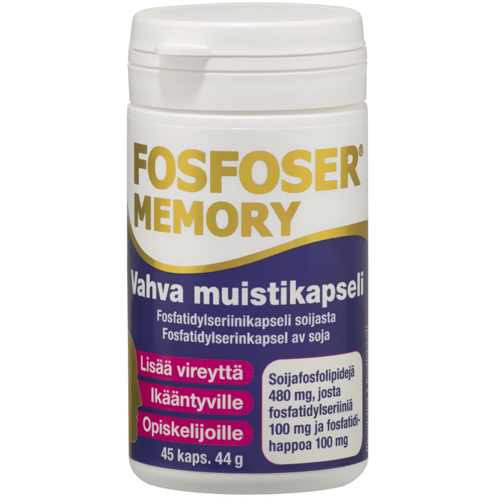 Fosfoser Memory -Vahva muistikapseli -Eri pakkauskokoja