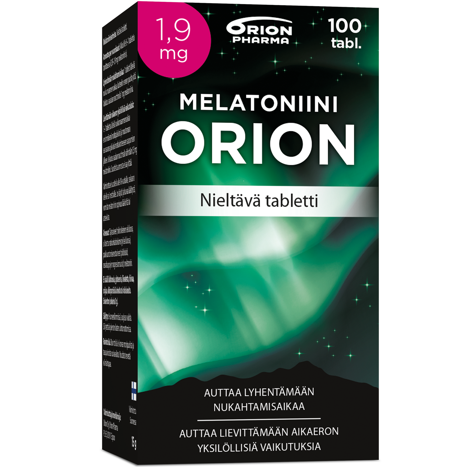 Melatoniini Orion 1,9 mg nieltävä 100 tabl.