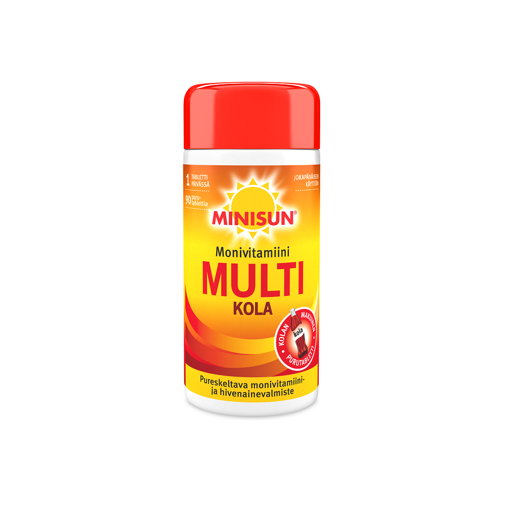 Minisun monivitamiini multi kola 90 tbl