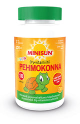 Minisun D-vitamiini Pehmokonna Junior 120 kpl