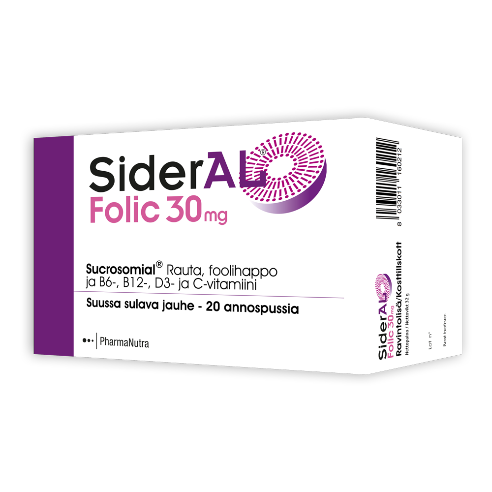 SiderAL Folic 30 mg 20 pss