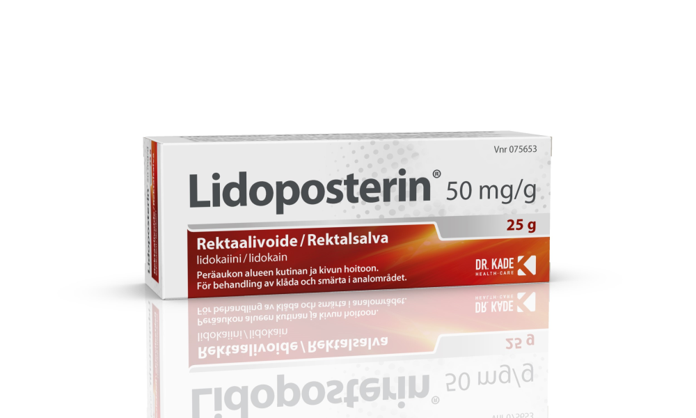 Lidoposterin 50 mg/g rektaalivoide (asetin) 25 g